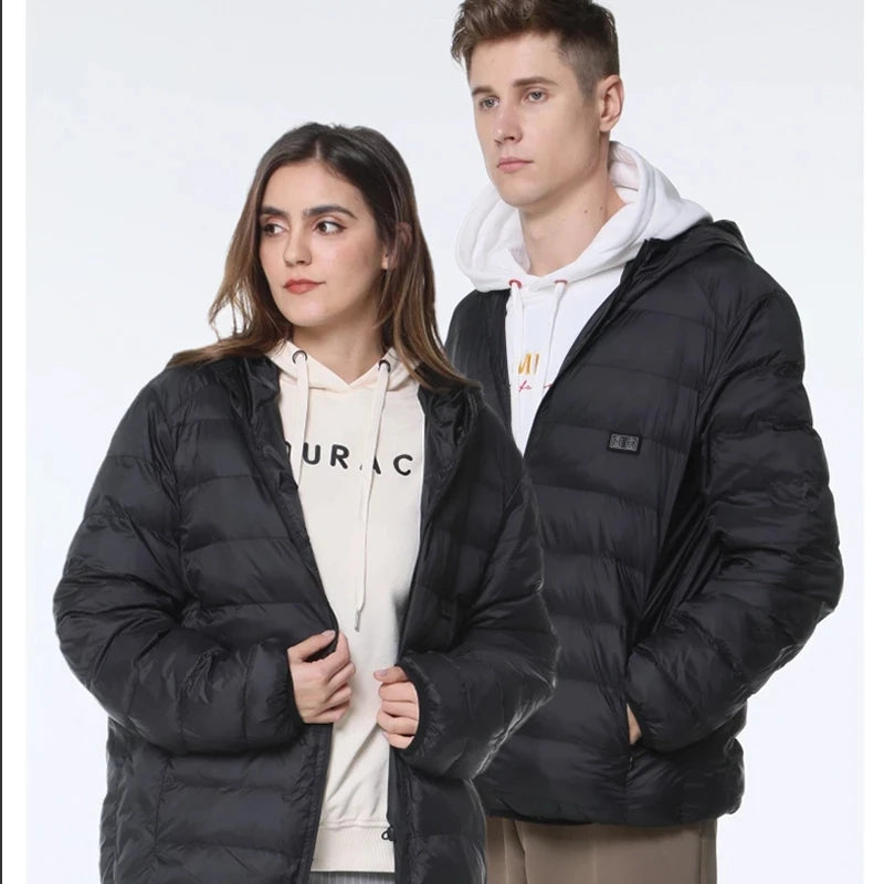 Winter  heating Jacostat Hooded Heat Clothing