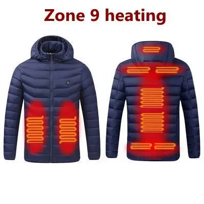 Winter  heating Jacostat Hooded Heat Clothing