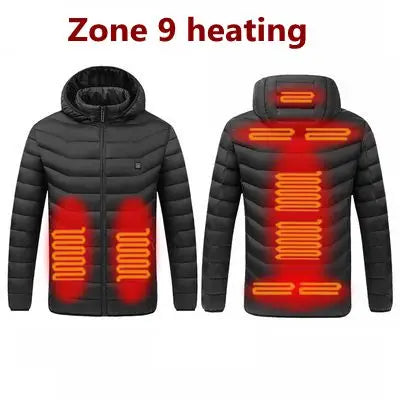 Winter  heating Jacostat Hooded Heat Clothing