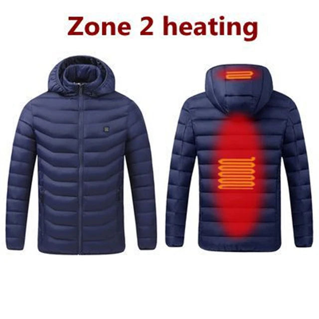 Winter  heating Jacostat Hooded Heat Clothing