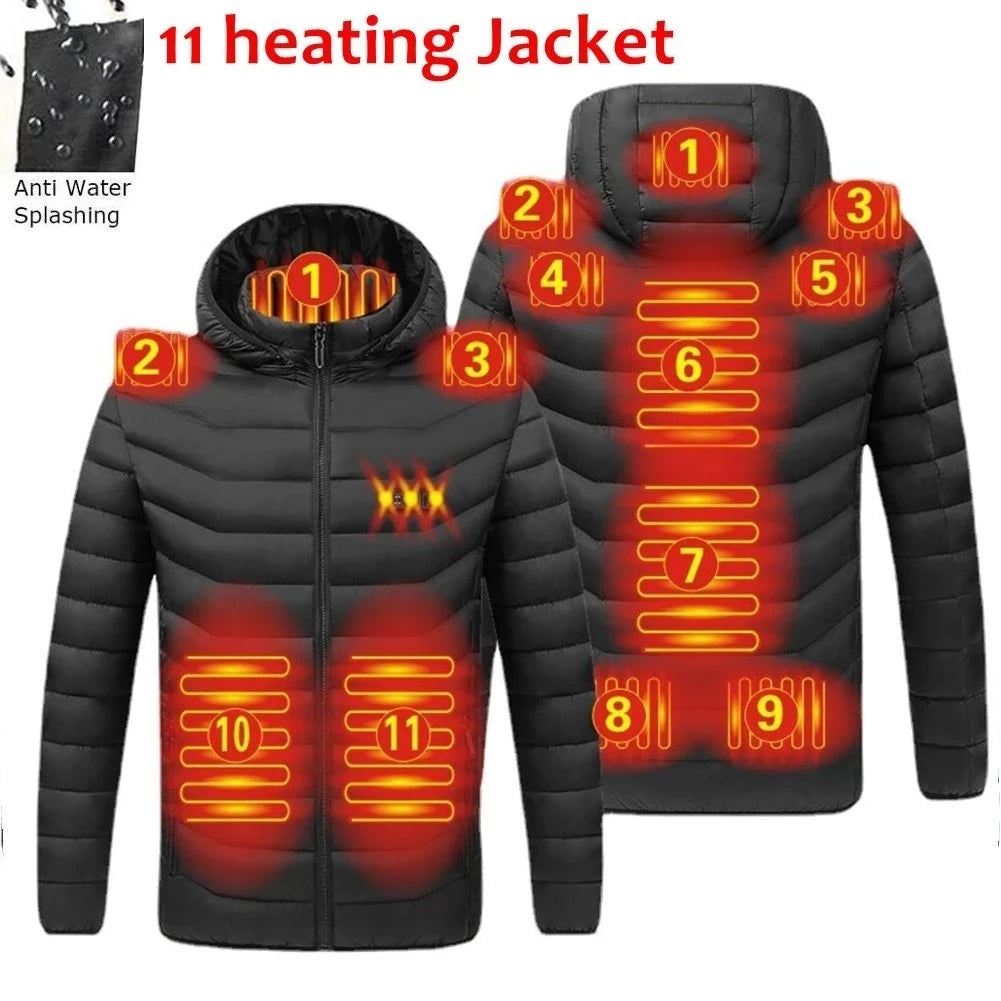 Winter  heating Jacostat Hooded Heat Clothing